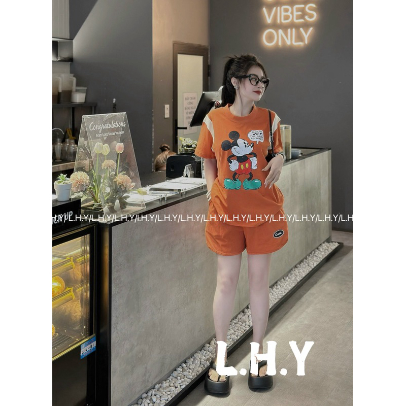 Sét bộ đồ micky phối tay hàng QCL1