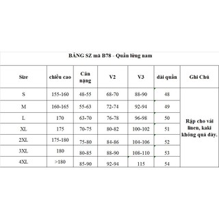 Rập giấy A0 mã B78 - quần lửng nam trước dây kéo sau thun