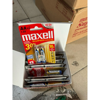 Vỷ 2 viên pin AA/AAA Maxell super Alkaline
