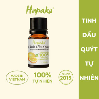 Tinh Dầu Quýt Hapaku Tự Nhiên Nguyên Chất Thư Giãn, Giảm Căng Thẳng, Xua Đuổi Muỗi, Côn Trùng 10ml