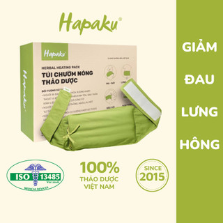 Túi Chườm Nóng Thảo Dược Hapaku Giảm Đau Lưng Hông Dùng Lò Vi Sóng, Thư Giãn, Thải Độc Cơ Thể