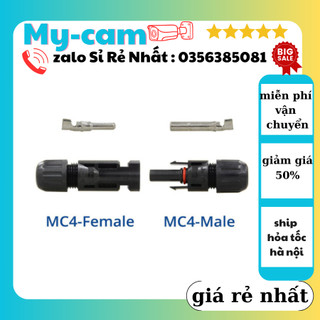 Jack nối pin mặt trời MC4 VH, jack kết nối MC4 cút nối chuyên dụng cho cáp năng lượng mặt trời chống nước loại tốt