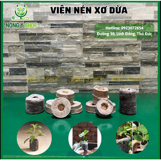 (Mua càng nhiều giá càng giảm ) 1 Viên nén ươm xơ dừa hữu cơ, ươm hạt, dâu tây, thủy canh-Phước lộc