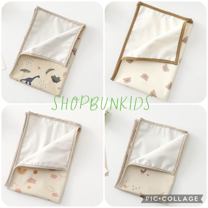 Lót Thay Bỉm Cho Bé / Lót Chống Thấm 2 Mặt Chất liệu Polyester Không Thấm Nước poly ( màu ngẫu nhiên )