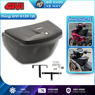 Combo thùng giữa GIVI G12N 12L kèm pát gắn cho xe Winner X hàng chính hãng BH 2 năm