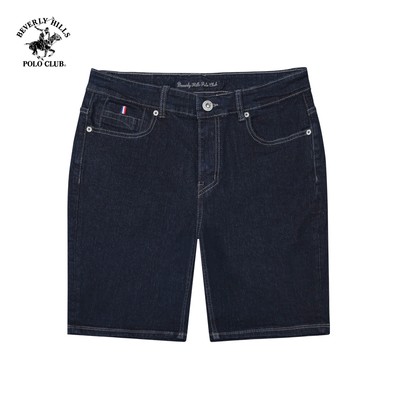 Beverly Hills Polo Club - Quần short Nam Slim Fit cotton Xanh đá Xanh BHPC  QJSSS24V014