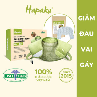 Combo Đai Chườm Vai Làm Nóng Bằng Điện Hapaku + Tấm Thảo Dược Thay Thế Sau 3 Tháng Sử Dụng