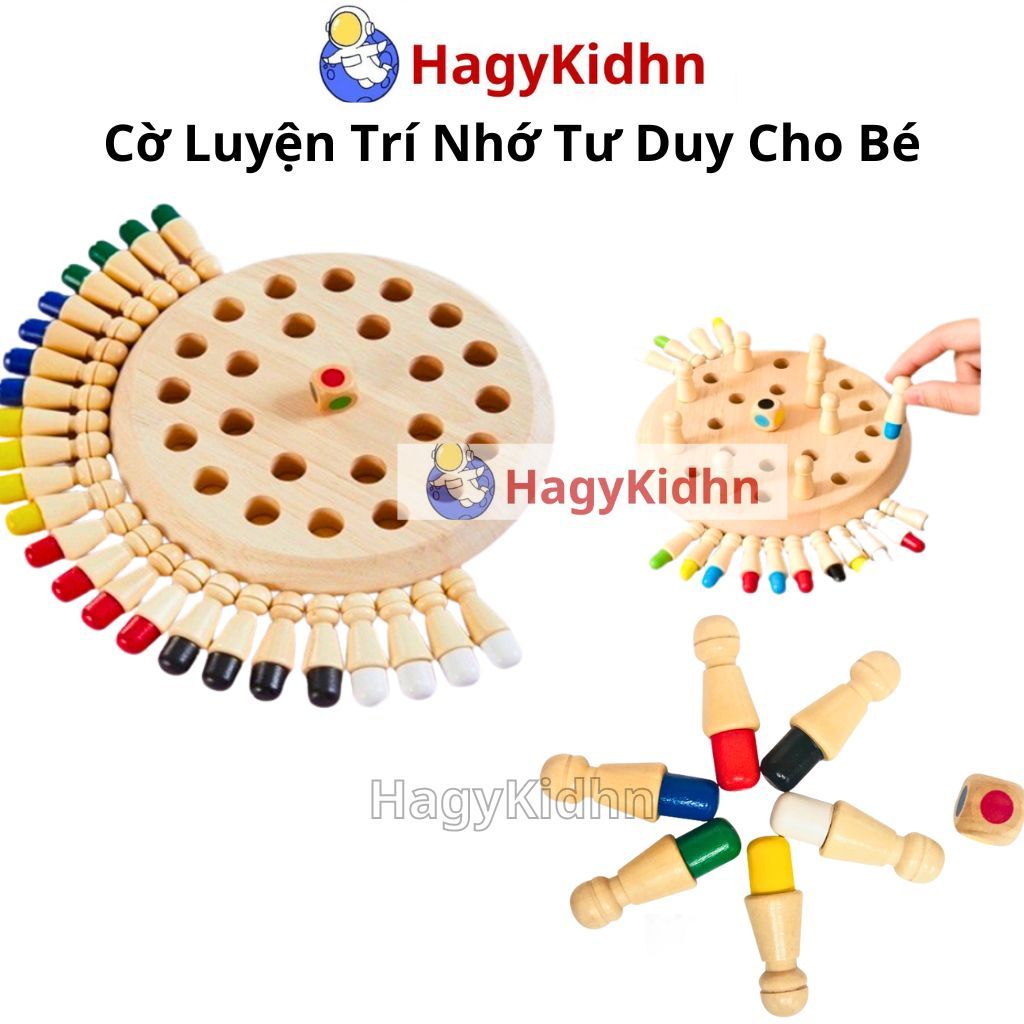 Cờ Luyện Trí Nhớ Hagykidhn Cờ Nhớ Màu Luyện Trí Tuệ Tư Duy Cho Bé Đồ Chơi Trò Chơi Tương Tác Cho Bé