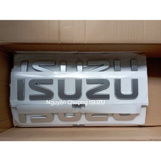 Decal isuzu chữ nổi 368x63mm phân phối chính hãng - tem isuzu