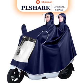 Áo mưa phản quang PLSHARK đi xe máy chật liệu vải dù cao cấp, chống thấm hiệu quả, siêu bền