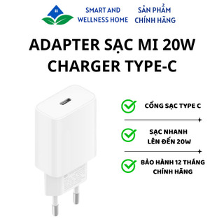 Adapter Sạc Mi 20W Charger (Type-C) - Bảo hành 12 tháng