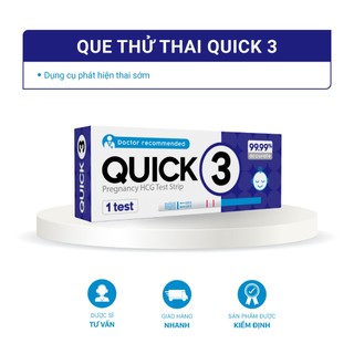 Que thử thai Quick 3 (1 hộp x 12 que)