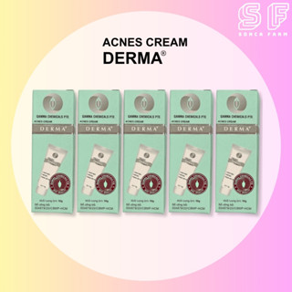 Combo 5 Tube Kem Mụn Gamma Derma Acnes Cream 10G