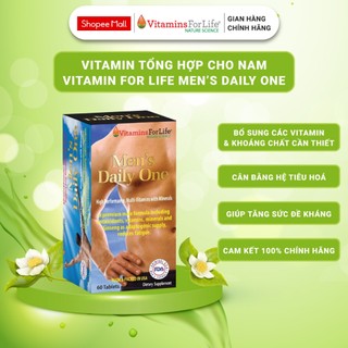 Vitamin Tổng Hợp Cho Nam Giới Men's Daily One Vitamins For Life Giúp Nâng Cao Thể Lực (Hộp 60 Viên)