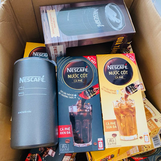 [TẶNG BÌNH GIỮ NHIỆT NESCAFÉ] Combo 2 Nước cốt cà phê và cà phê sữa NESCAFÉ kèm Bình giữ nhiệt