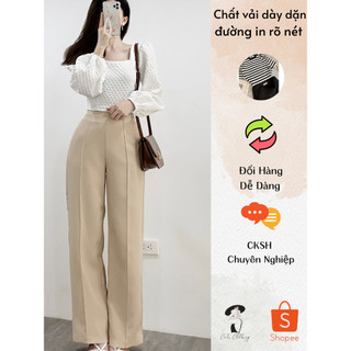 Quần Culottes Công Sở Xếp Ly Cạp Cao - 3 Màu Basic: Đen, Be, Trắng A1344