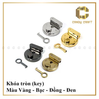 Khóa tròn 3.1cm gắn túi - phụ kiện làm túi xách