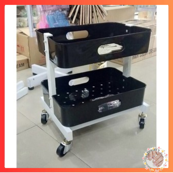 xe đẩy nail spa 2 tầng
