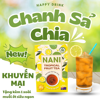 Trà CHANH SẢ Hạt CHIA Hòa Tan trong nước lạnh, giải nhiệt ngày hè, bổ trợ sức khỏe