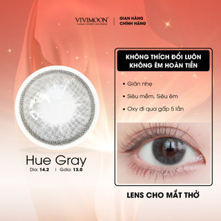  Kính áp tròng VIVIMOON lens cận màu xám cho mắt thở Huế Gray