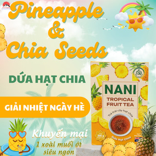 Trà DỨA Hạt Chia Hòa Tan trong nước lạnh, giải nhiệt ngày hè, bổ trợ sức khỏe