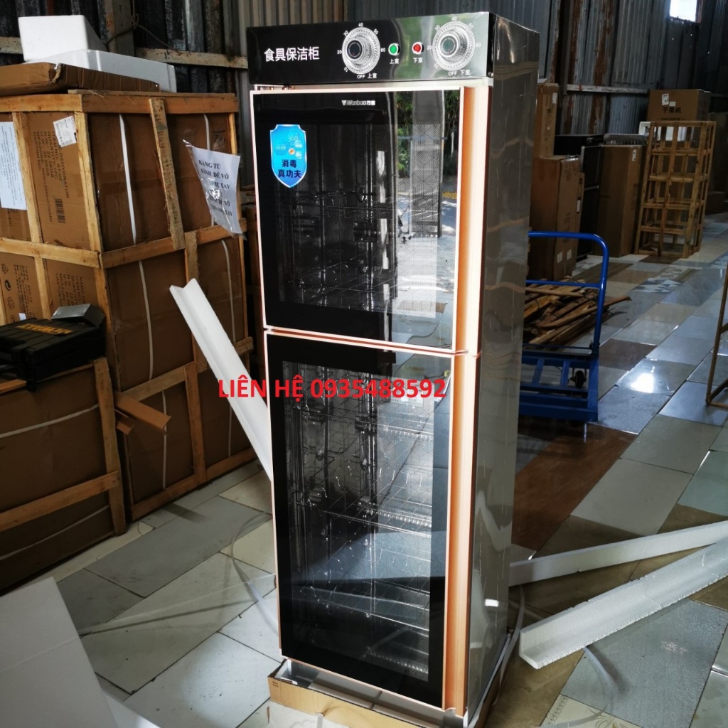 Máy sấy chén bát diệt trùng khử khuẩn-Tủ sấy chén bát 450 lít 2 cánh 5 tầng sấy-bảo hành 1 năm