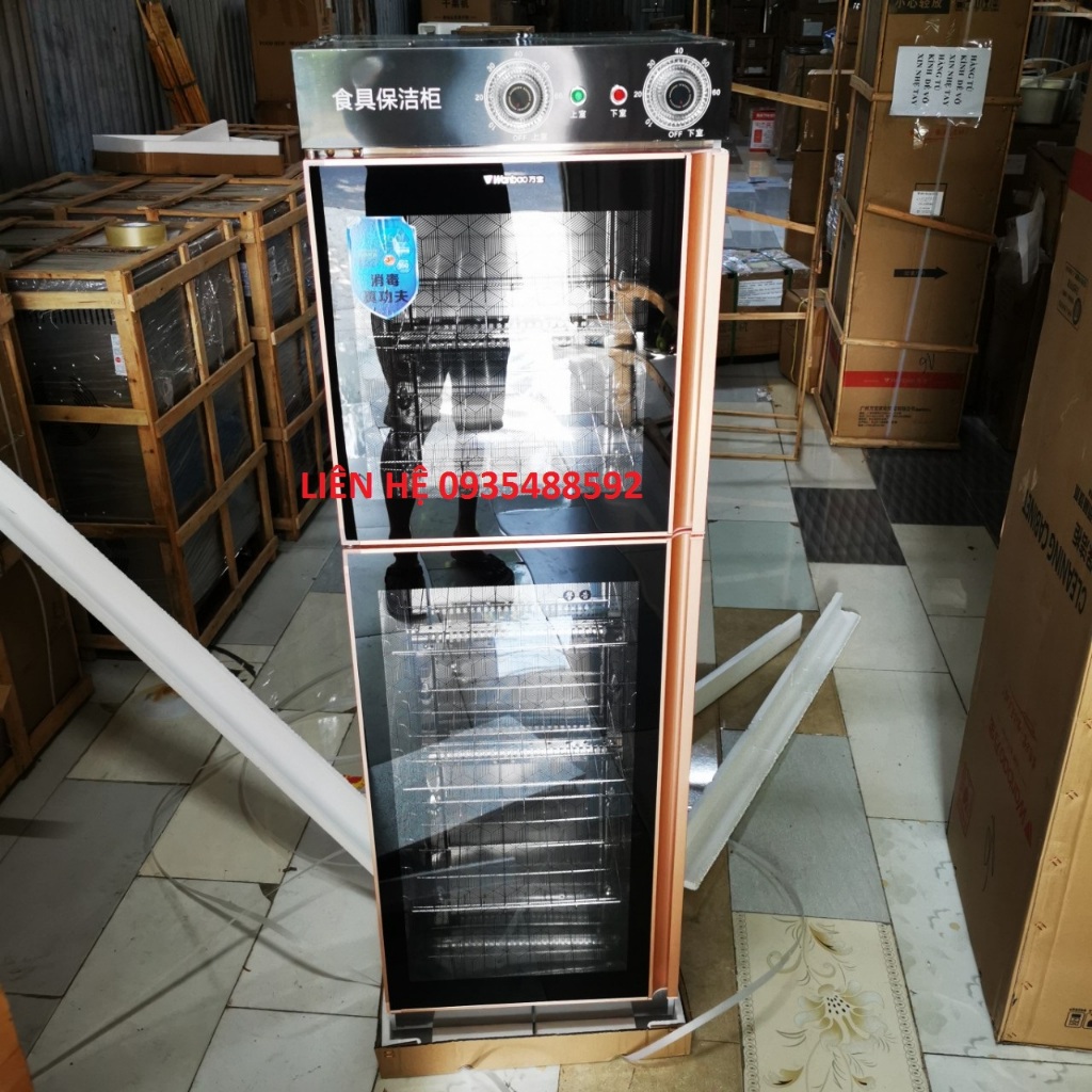Máy sấy chén bát diệt trùng khử khuẩn-Tủ sấy chén bát 450 lít 2 cánh 5 tầng sấy-bảo hành 1 năm