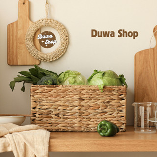 Khay giỏ lục bình Duwa shop thương hiệu Tre Làng đựng đồ dùng, quần áo, trang trí nhà cửa