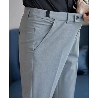 Quần âu nam cạp chun ẩn 1HAND công sở co dãn chất vải cotton cao cấp, bền đẹp, thoáng mát, hàng vnxk