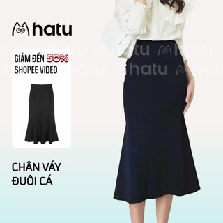 Chân Váy Đuôi Cá Dài Xòe Lưng Chun Dày Dặn Co Giãn Ôm Sát Đen Công Sở Dạo Phố Hot Trend Douyin Hà