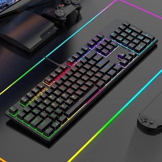 Bàn Phím Cơ Gaming Inker K12 Pro Trục Cơ BlueSwitch Led RainBow 7 Chế Độ, Phù Hợp Máy Tính/Laptop/Pc