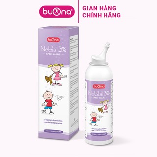 Buona Nebial/Nebianax 3% Spray Nasale - Xịt Mũi Hiệu Quả Nhanh Cho Sổ Mũi, Nghẹt Mũi - Lọ 100ml