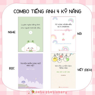 Combo sổ tay học tiếng Anh 4 kỹ năng