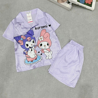 bộ lụa cộc đùi mẹ bé chó đen có sz 8-65kg