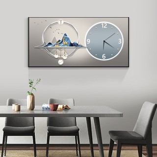  Tranh đồng hồ treo tường phòng khách phòng ngủ mẫu hình chữ nhật sản cuất tại xưởng 