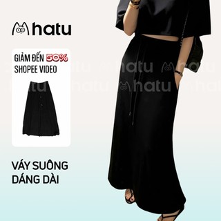 Chân váy suông đen dáng dài, chân váy Midi đen dài chạm gót xòe ôm body cá tính quyến rũ hot Douyin