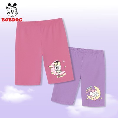 Quần Legging đùi cho bé gái BOBDOG, sợi cotton cao cấp mềm mát co dãn tốt cho bé