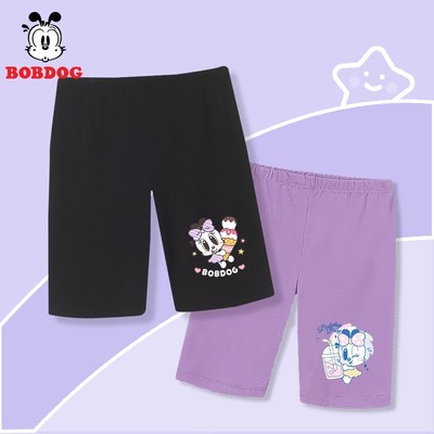 Quần legging đùi cho bé gái BOBDOG, sợi cotton cao cấp mềm mát co dãn tốt cho bé