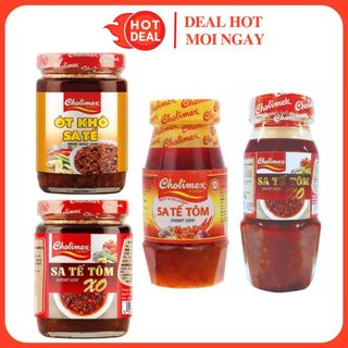 Sa tế/Ớt khô/Sa tế tôm XO thơm cay Cholimex Đủ Vị