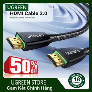 Cáp HDMI 2.0 - Sợi cáp Hdmi 2 đầu đực - hỗ trợ 32 Kênh Âm Thanh Dây Bọc Dù chính hãng Ugreen