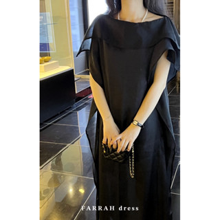 Váy suông dài tiểu thư KHUE HOUSE Farrah tơ voan phom suông nữ tính KH2024-V13