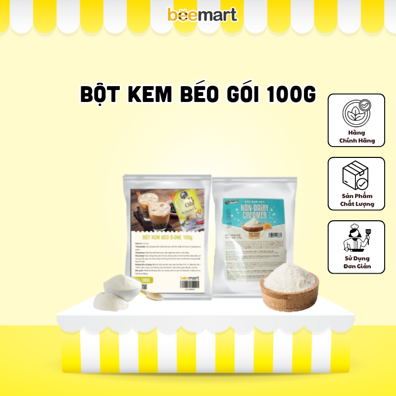 Bột Kem Béo gói 100g - Bột béo pha trà sữa
