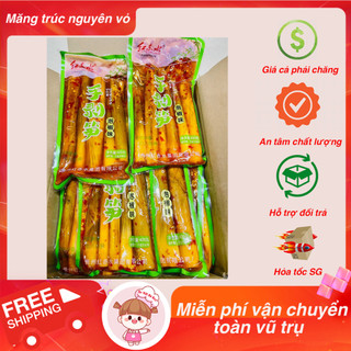 [SET DÙNG THỬ] Set 1kg Măng ngâm ớt chua cay Tứ Xuyên mix các loại (nguyên vỏ và măng trúc đã lột vỏ) - Ăn vặt Bà Beo Fo