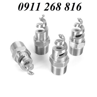Đầu phun xòe dạng xoắn ốc phi 27mm vòi phun nước dập khói bụi khử khuẩn tiệt trùng bec phun rửa áp lực làm mát chữa cháy