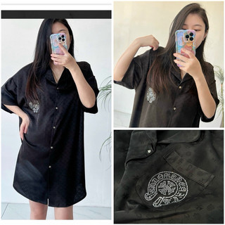  váy ngủ mặc nhà sơmi lụa cao cấp Quảng Châu hổ đen 