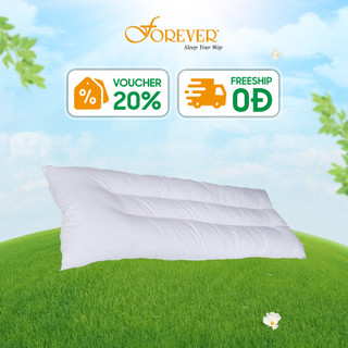 Ruột gối dài định vị Hàn Quốc giả lông vũ Forever bông Micro cao cấp siêu mềm êm không xẹp lún (kích thước phổ thông)