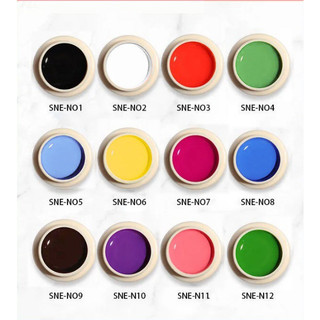 Set gel vẽ móng 12 màu