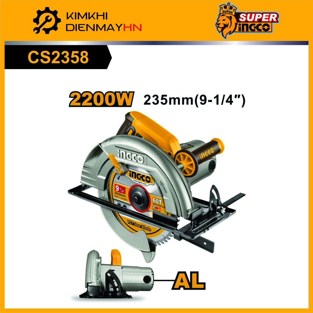 Máy cưa đĩa tròn INGCO CS2358  2200W 235mm