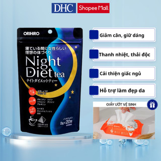 Trà giảm cân Night Diet Tea Orihiro hỗ trợ giảm cân, làm đẹp da, thanh nhiệt cơ thể của Nhật