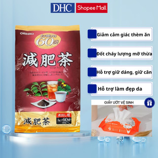 Trà hỗ trợ giảm mỡ Genpi Orihiro Nhật Bản túi 60 gói giúp tiêu hóa tốt, giảm mỡ bụng, giữ dáng